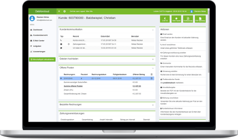 Kundenkommunikation Screenshot